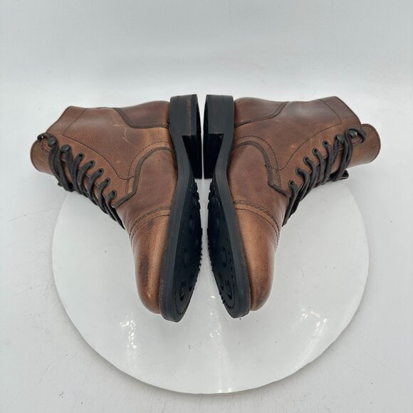 Thursday Boot Co Captain Women Size 8.5 Brown Natural Leather Cap Toe Shoes - Picture 7 of 11